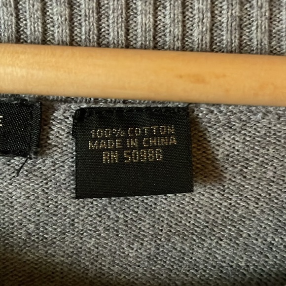 Jeanne Pierre Gray 100% Cotton Tunic gray Sweater Cowl Neck Long Sleeve Size 1X - Picture 10 of 15